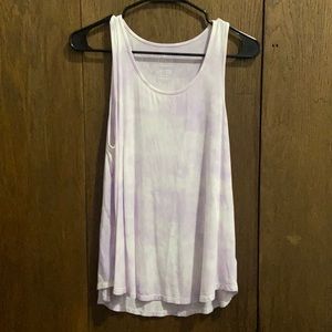 American Eagle purple and white Tank Top